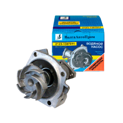 Водяной насос 2123 'евросальник', подшипник 'шарик+ролик' 2123-1307011 с АЛЮМИНИЕВОЙ крыльчаткой