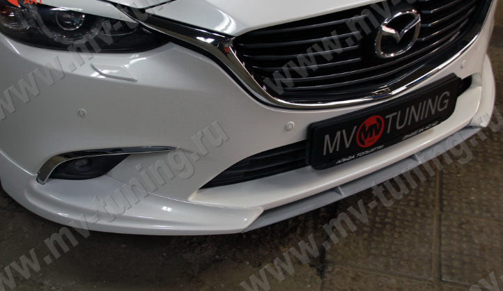 Спойлер-Вставка между клыками "SkyActivSport" для Mazda 6 (2015-н.в.) купить недорого с доставкой в Рыбинск