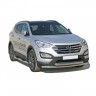 Защита порогов «Труба» (d76) для Hyundai Santa Fe (2012-2016)(Окрашенное) купить недорого с доставкой в Рыбинск