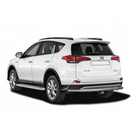 Защита заднего бампера «Труба» (d51) для Toyota RAV4 рестайлинг, (2015-н.в.)(Окрашенное) купить недорого с доставкой в Рыбинск