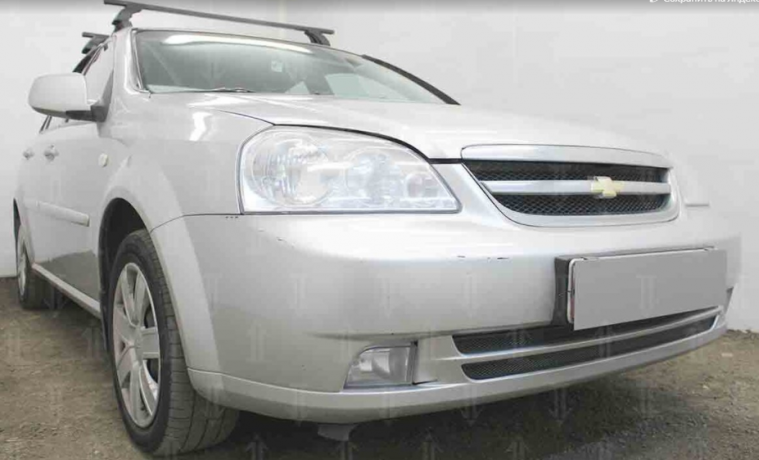 Защита радиатора "Standart" Chevrolet Lacetti седан (2004-2013) чёрная купить недорого с доставкой в Рыбинск