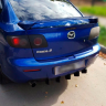 Задний дифузор "Крокодил" для Mazda 3 (2003-2009) глянец купить недорого с доставкой в Рыбинск