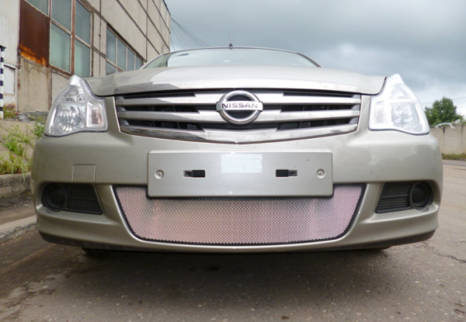 Защита радиатора "Standart" Nissan Almera хром купить недорого с доставкой в Рыбинск
