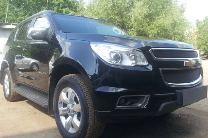 Защита радиатора "Standart" Chevrolet Trailblazer (2012-2015) чёрная купить недорого с доставкой в Рыбинск