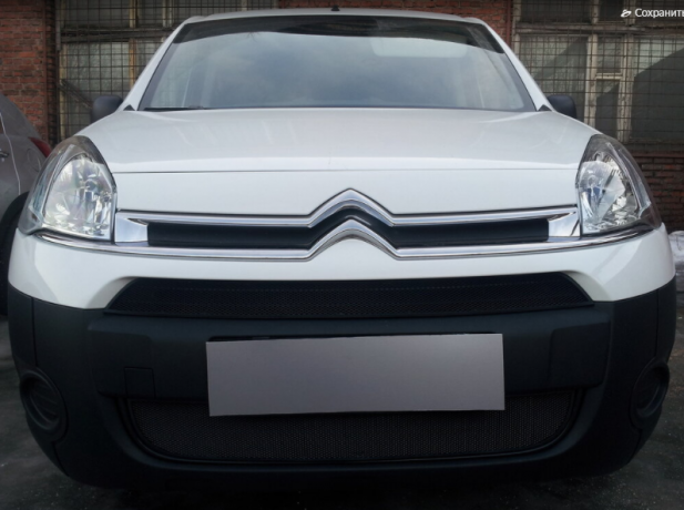 Защита радиатора "Standart" Citroen Berlingo рестайлинг (2008-2016) чёрная купить недорого с доставкой в Рыбинск