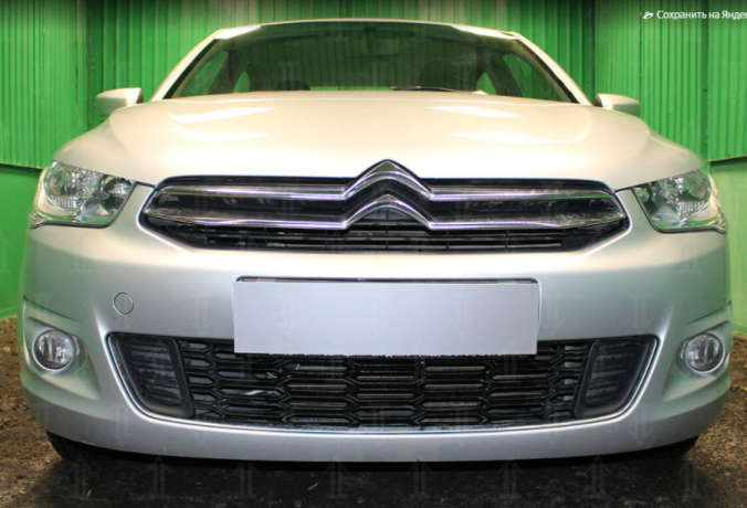 Защита радиатора "Standart" Citroen C-Elysee (2012-2017) чёрная купить недорого с доставкой в Рыбинск