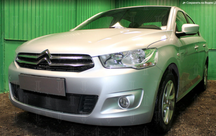 Защита радиатора "Standart" Citroen C-Elysee (2012-2017) чёрная купить недорого с доставкой в Рыбинск