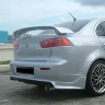 Накладка (юбка) заднего бампера "Zodiak" var №1 для Mitsubishi Lancer X (2007-2016) купить недорого с доставкой в Рыбинск