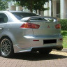 Накладка (юбка) заднего бампера "Zodiak" var №1 для Mitsubishi Lancer X (2007-2016) купить недорого с доставкой в Рыбинск