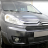 Защита радиатора "Standart" Citroen Jumpy рестайлинг (2012-2017) верх, чёрная купить недорого с доставкой в Рыбинск