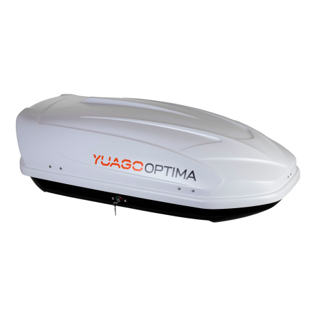 Автобокс YUAGO OPTIMA (тиснение) (EuroLock), белый, 390л купить недорого с доставкой в Рыбинск