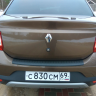 Защитная накладка на задний бампер Renault Logan (2004-2022 г.в.) купить недорого с доставкой в Рыбинск