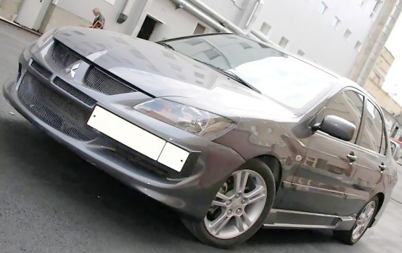 Крепление гос. номера в стиле EVO для Mitsubishi Lancer IX (2003-2009) купить недорого с доставкой в Рыбинск