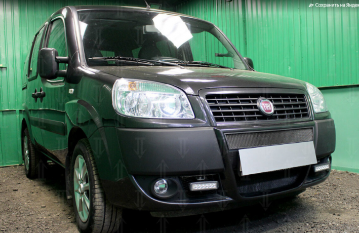 Защита радиатора "Standart" Fiat Doblo (2005-2016) чёрная купить недорого с доставкой в Рыбинск