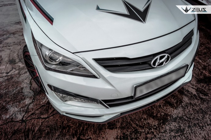 Аэродинамический обвес "ZEUS" Hyundai Solaris 2015-н.в. Рестайлинг купить недорого с доставкой в Рыбинск