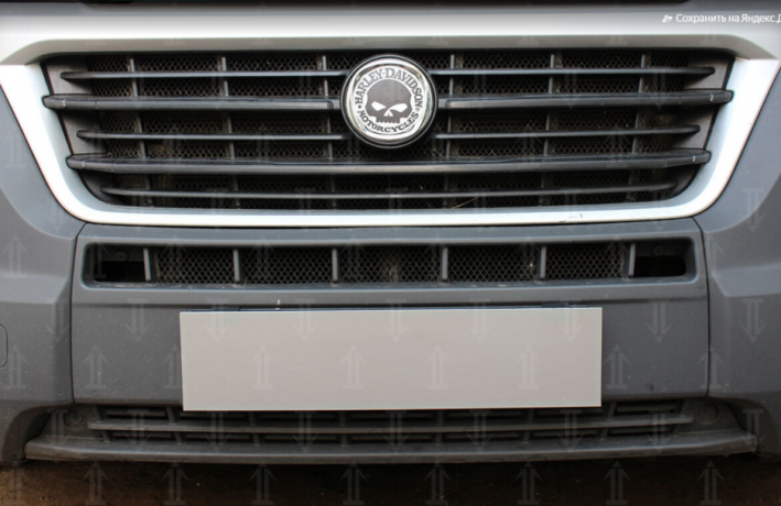 Защита радиатора "Standart" Fiat Ducato (2014-н.в.) чёрная купить недорого с доставкой в Рыбинск