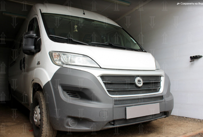 Защита радиатора "Standart" Fiat Ducato (2014-н.в.) чёрная купить недорого с доставкой в Рыбинск