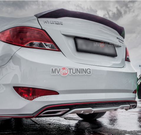 Лип-Спойлер "Zeus" для Hyundai Solaris (2010-2016) купить недорого с доставкой в Рыбинск