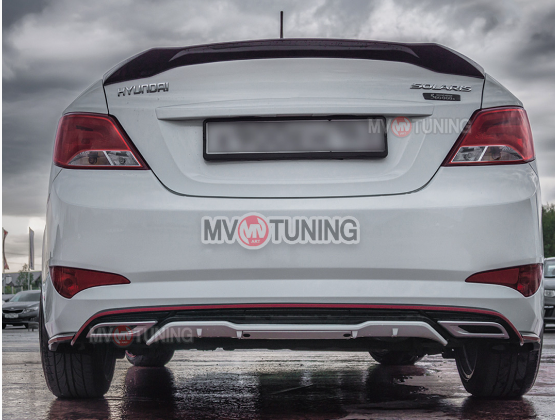 Лип-Спойлер "Zeus" для Hyundai Solaris (2010-2016) купить недорого с доставкой в Рыбинск