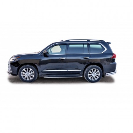 Защита порогов «Труба» для оригинальных порогов (d40) для Lexus LX 450d (20160-н.в.)(Окрашенное) купить недорого с доставкой в Рыбинск
