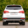Защита заднего бампера двойная угловая d63/51мм (НПС) HAVAL H6 (2014-н.в.) купить недорого с доставкой в Рыбинск