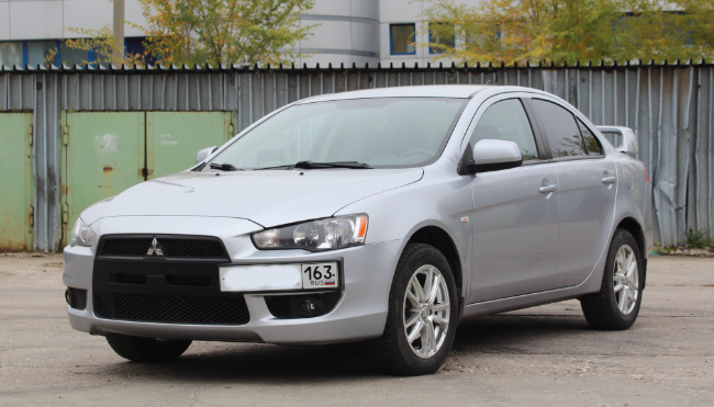 Рамка под номер на передний бампер для Mitsubishi Lancer X (2007-2016) купить недорого с доставкой в Рыбинск