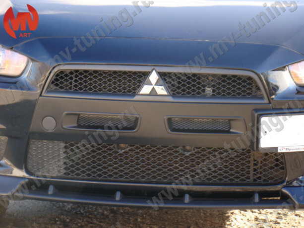Воздуховоды радиатора в передний бампер (Цельные) var №1 для Mitsubishi Lancer X (2007-2010) купить недорого с доставкой в Рыбинск