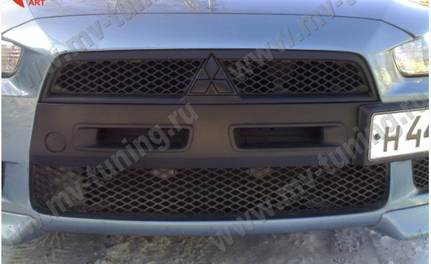 Воздуховоды радиатора в передний бампер (Цельные) var №1 для Mitsubishi Lancer X (2007-2010) купить недорого с доставкой в Рыбинск