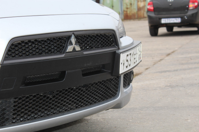 Воздуховоды радиатора в передний бампер (Цельные) var №2 для Mitsubishi Lancer X (2007-2010) купить недорого с доставкой в Рыбинск