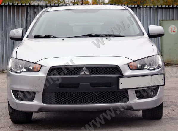 Воздуховоды радиатора в передний бампер (Цельные) var №2 для Mitsubishi Lancer X (2007-2010) купить недорого с доставкой в Рыбинск
