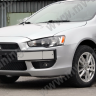 Воздуховоды радиатора в передний бампер (Цельные) var №2 для Mitsubishi Lancer X (2007-2010) купить недорого с доставкой в Рыбинск