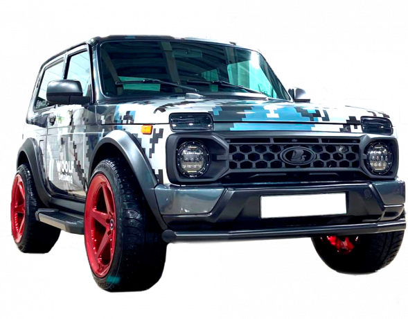 Решетка радиатора "TITAN" для B@3 2121, 21213, 21214, 2131 "L@DA 4x4" (без защитной сетки) RAPTOR купить недорого с доставкой в Рыбинск