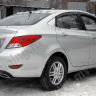 Диффузор заднего бампера var №2 (текстурный пластик) для Hyundai Solaris (2010-2013) купить недорого с доставкой в Рыбинск