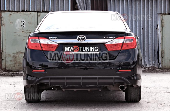 Диффузор заднего бампера var №1 (под окраску) для Toyota Camry XV50 (2012-2014) купить недорого с доставкой в Рыбинск