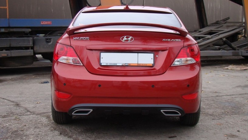 Спойлер высокий для Hyundai Solaris (2010-2016) купить недорого с доставкой в Рыбинск