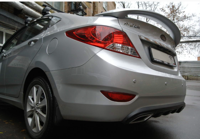Спойлер высокий для Hyundai Solaris (2010-2016) купить недорого с доставкой в Рыбинск