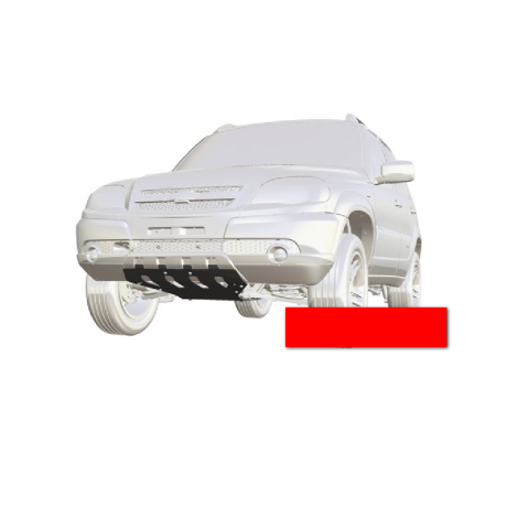 Защита двигателя и переднего редуктора для Chevrolet Niv@ SE (Сталь 3 мм), не окрашенная купить недорого с доставкой в Рыбинск