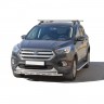 Защита порогов с алюминиевым листом (d63.5) для Ford Kuga (2016-н.в.)(Окрашенное) купить недорого с доставкой в Рыбинск