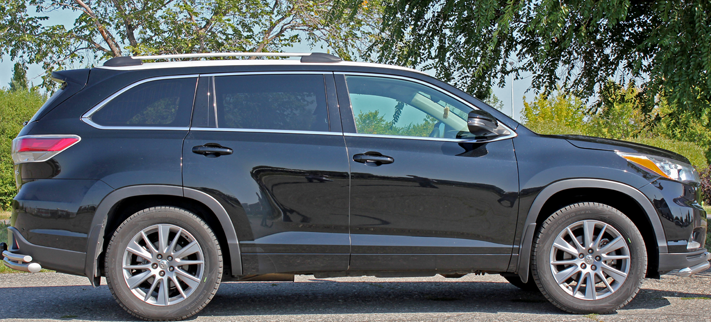 Рейлинги для Toyota Highlander (2013-2019) Чёрный купить недорого с доставкой в Рыбинск