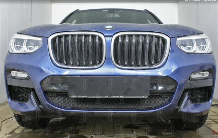 Защита радиатора "Standart" BMW X3 (2017-2021) чёрная купить недорого с доставкой в Рыбинск