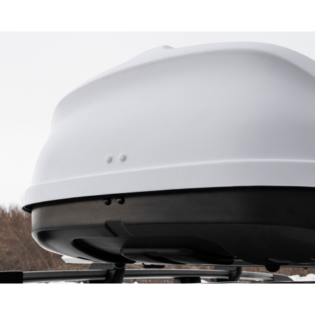 Бокс-багажник на крышу аэродинамический White "Turino Compact" купить недорого с доставкой в Рыбинск